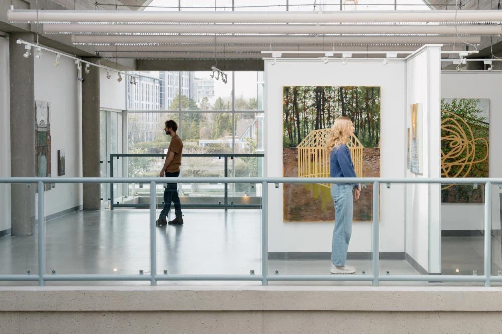 Students in galley, Jonathan Anderson