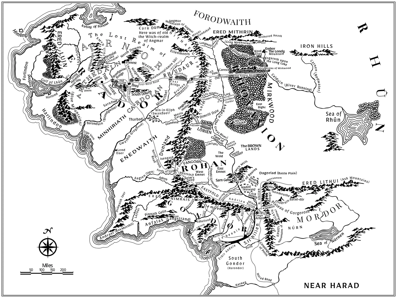 Map of Middle earth