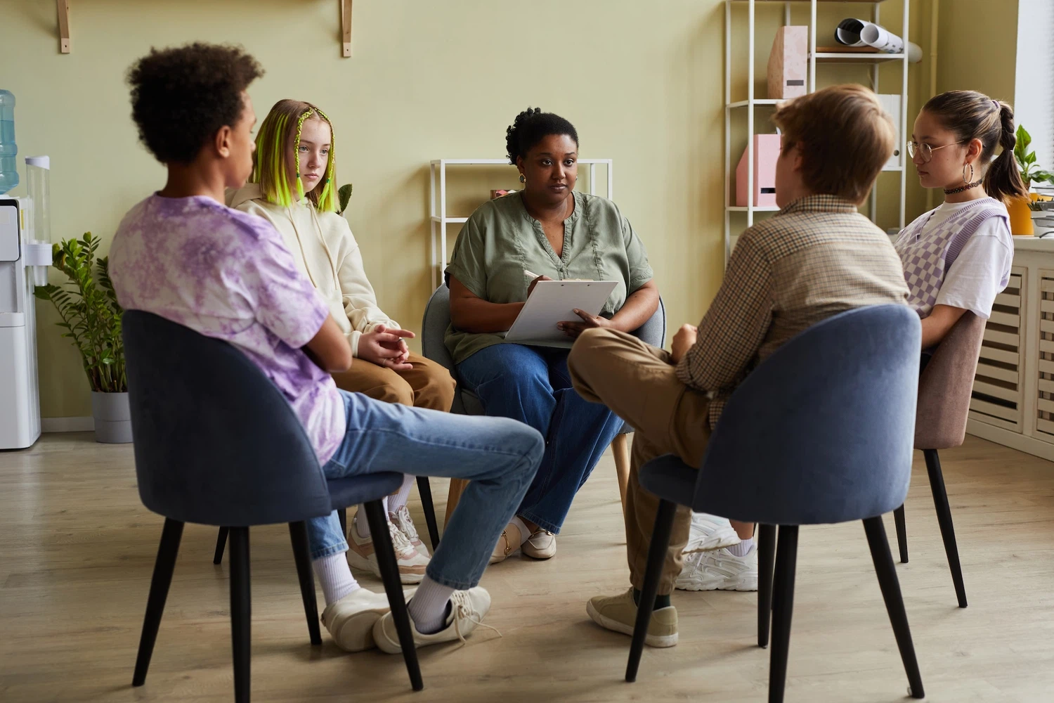 Group of youth talking