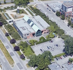 Above view of school